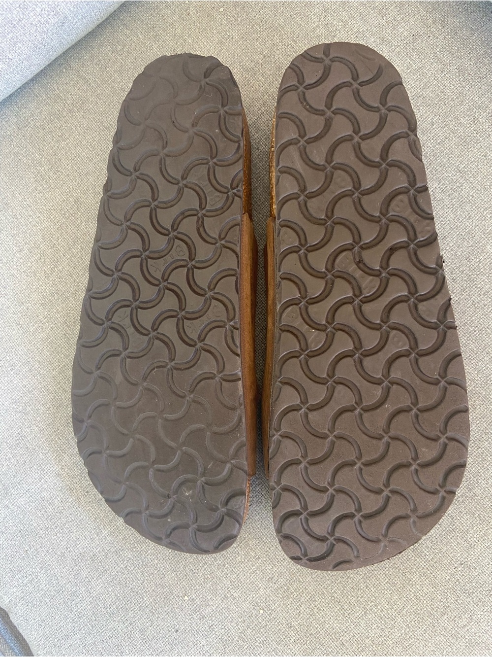 Birkenstock Brown Suede Strappy Slide Sandals - Picture 8 of 8